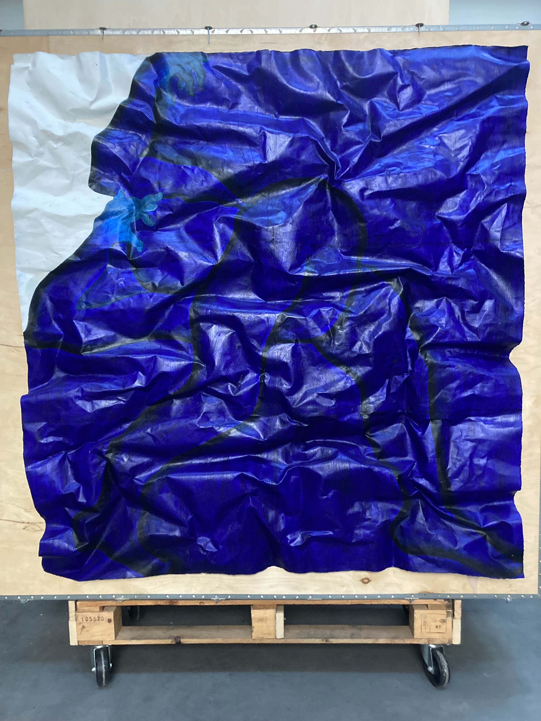 contorsion bleu